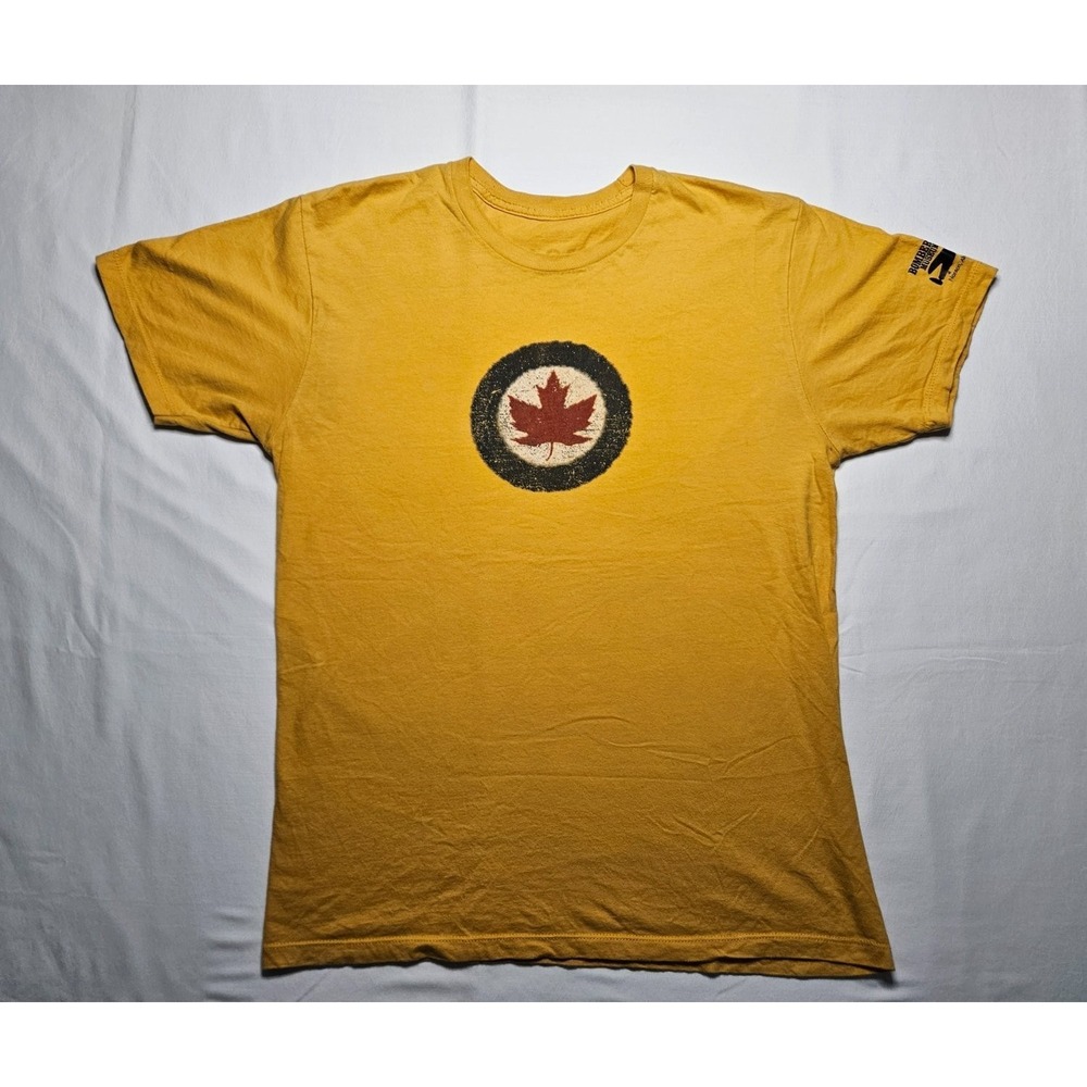 Bomber Command Museum of Canada Rcaf Roundel Men's T-Shirt M Yellow